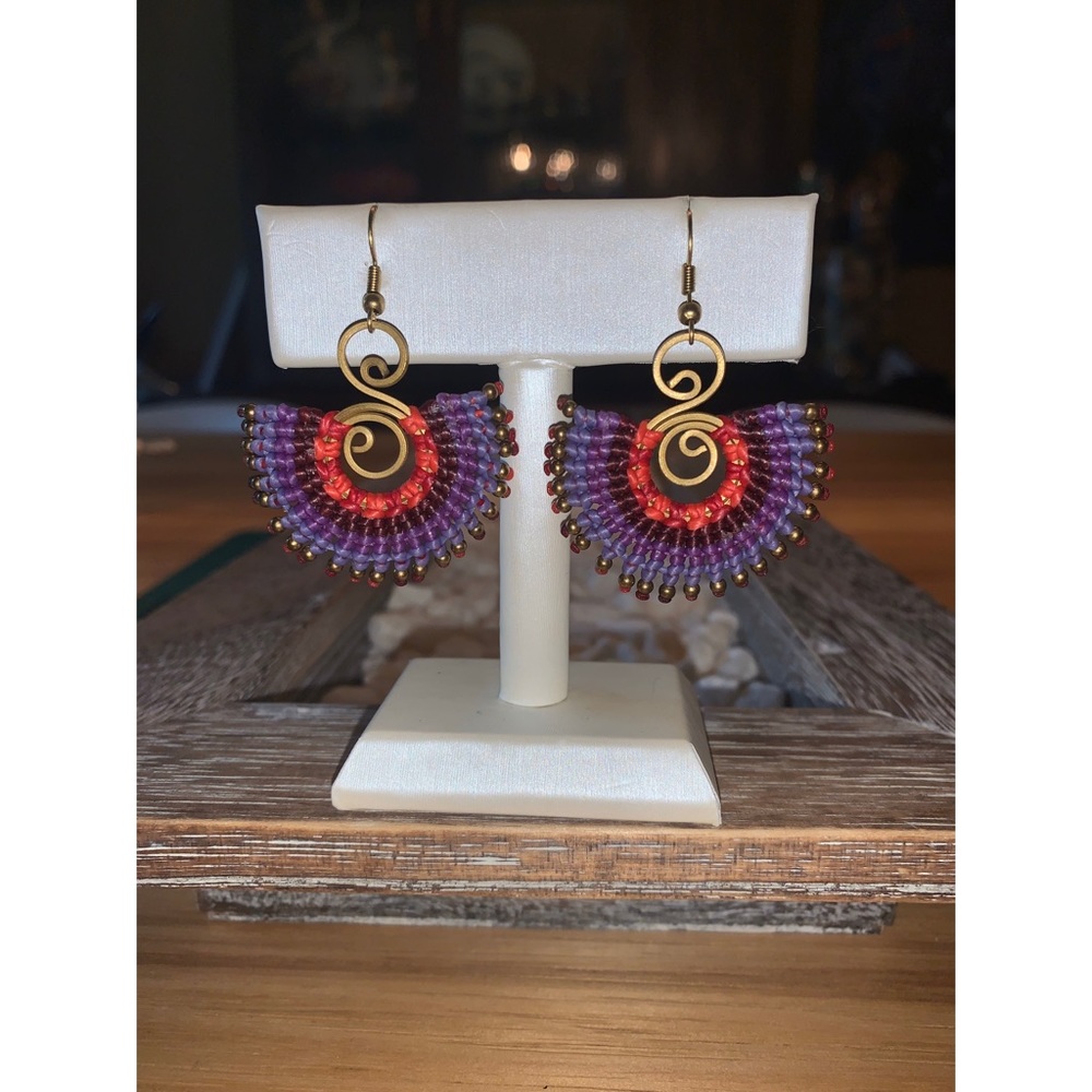 Thai Macrame Earrings